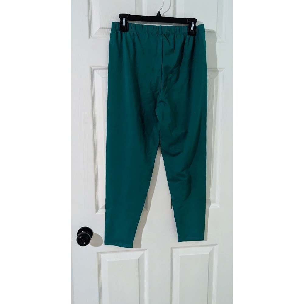 Easy Essentials Green Cotton Blend Lounge Pants Elastic Waist LP NWOT